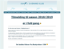 Tablet Screenshot of ishoejswim.dk